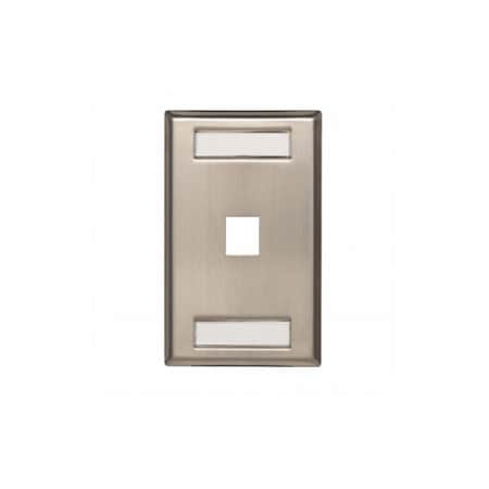 Allen Tel Versatap 1-Gang Stainless Steel 1-Port Faceplate AT70SS-1